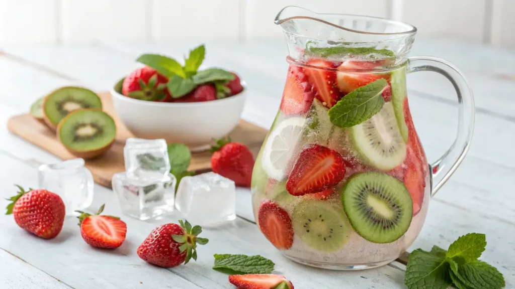 Flavor Water Recipes Strawberry and Kiwi