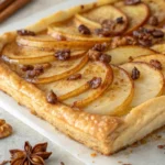 Recipe for Apple and Pecan Danish Pastry Tart