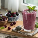 black cherry and black berry smoothie recipe