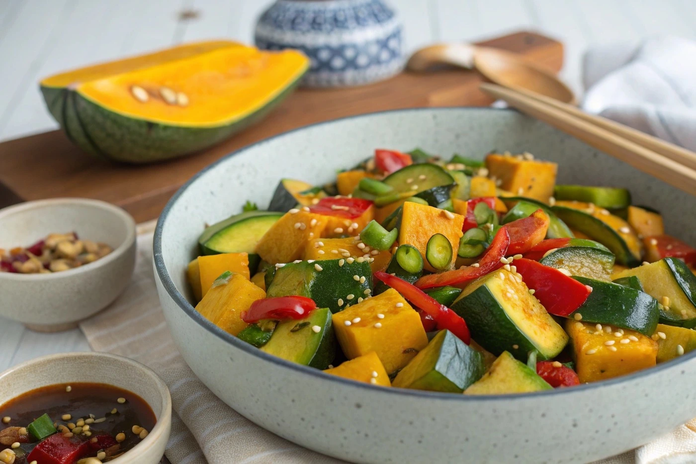 chinese squash recipes kabocha vegan