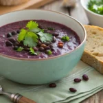 purple black bean soup recipe