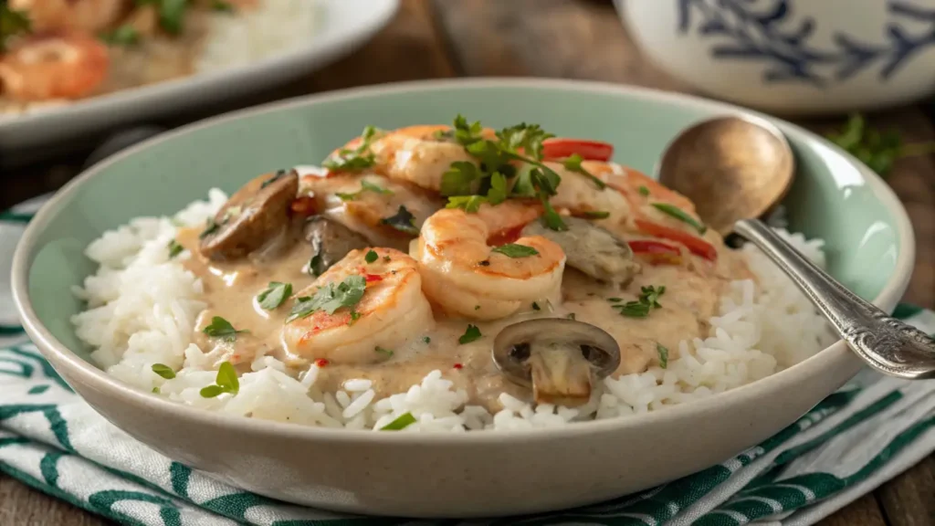 Langostino Mushroom Sour Cream Gravy Recipe