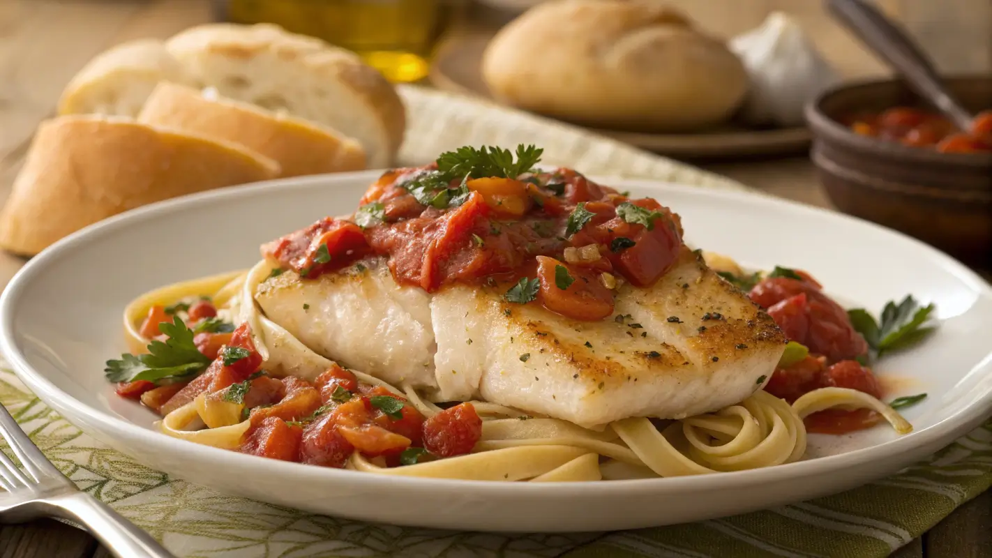 Recipe Halibut Marinara Sauce