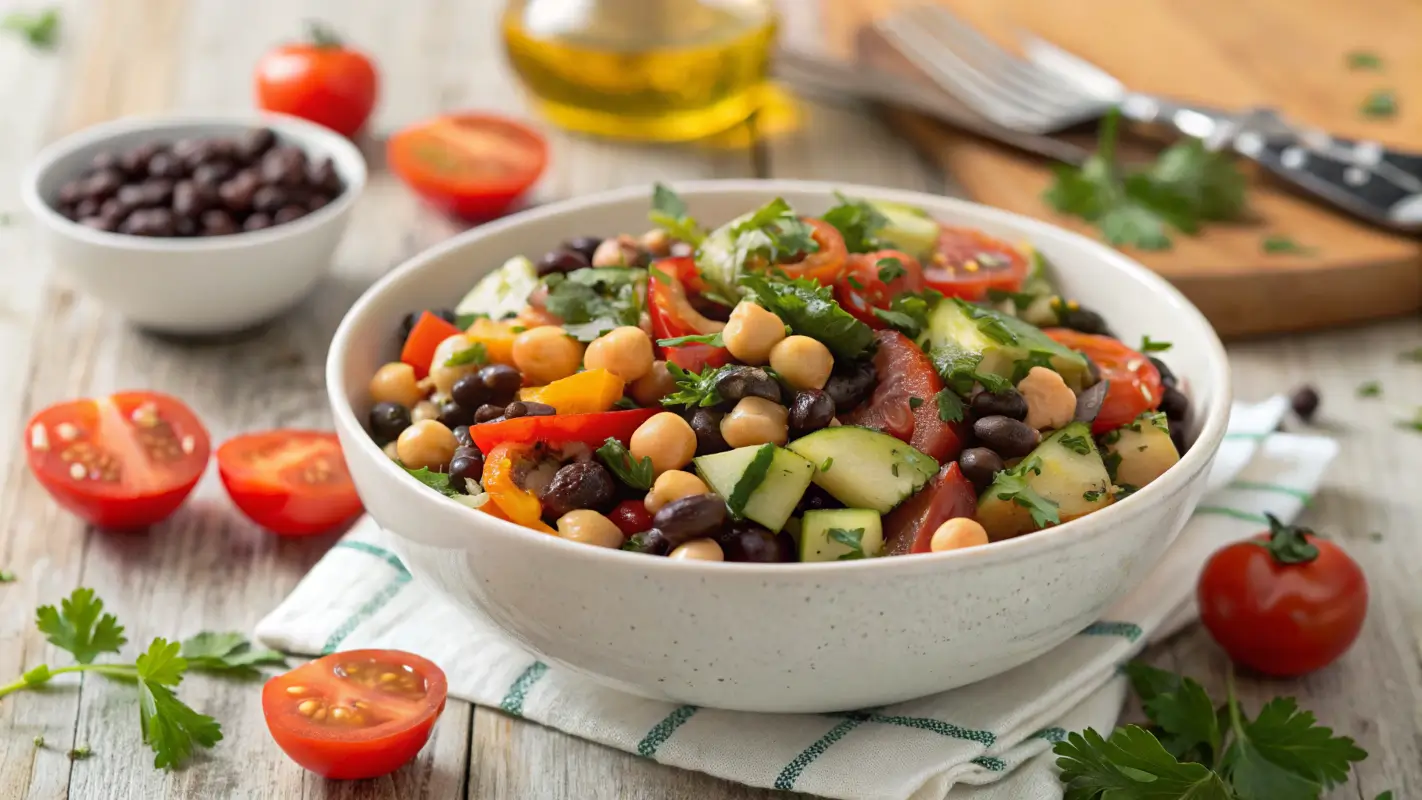 dense bean salad recipe