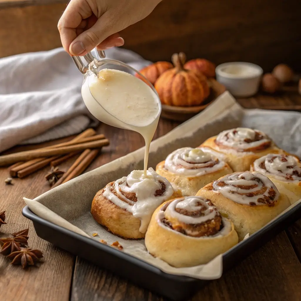 Captures the finishing touch and encourages readers to experiment with glazing.