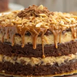 creative depiction of Baker's German Chocolate Cake