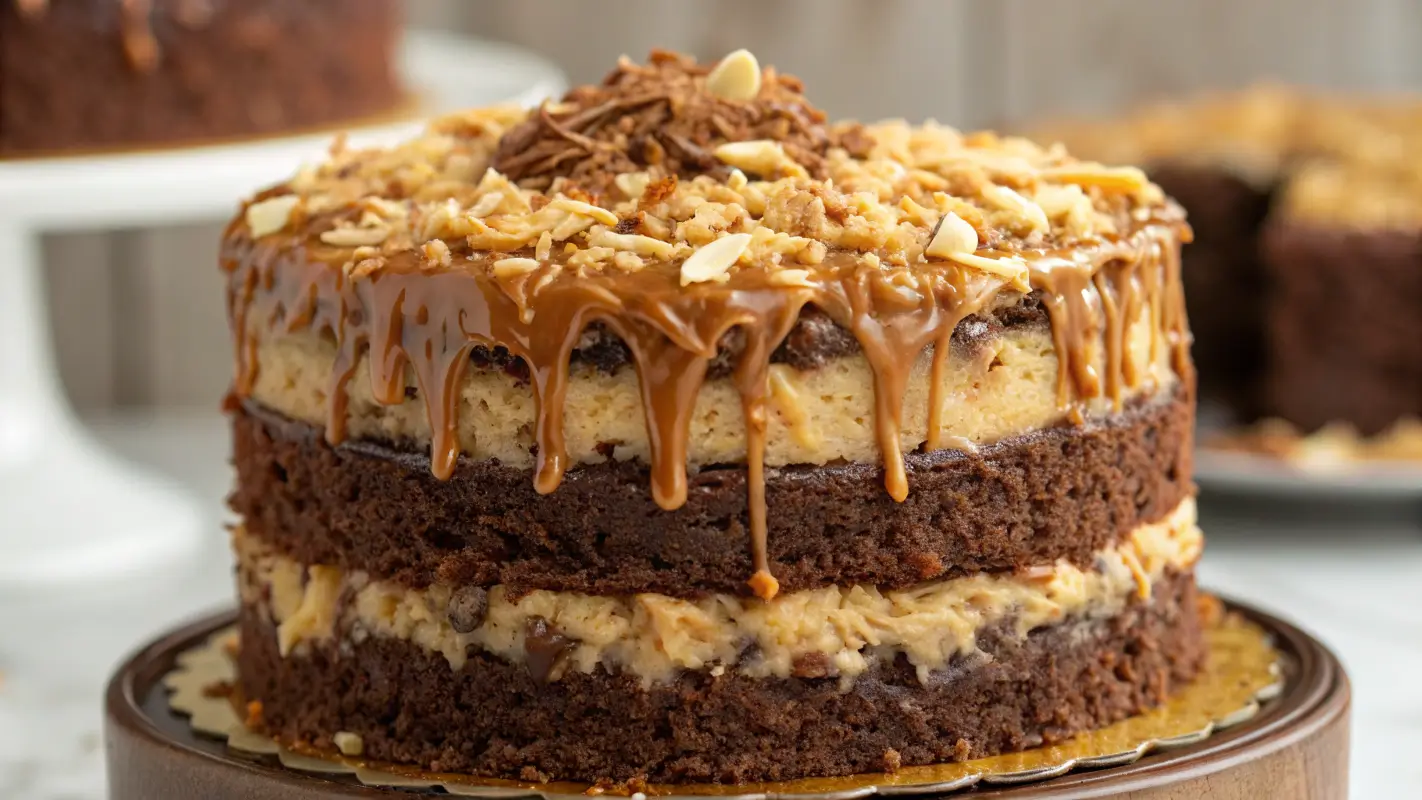 creative depiction of Baker's German Chocolate Cake