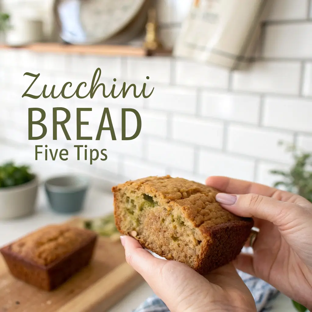 5 Best Tips for Moist Zucchini Bread