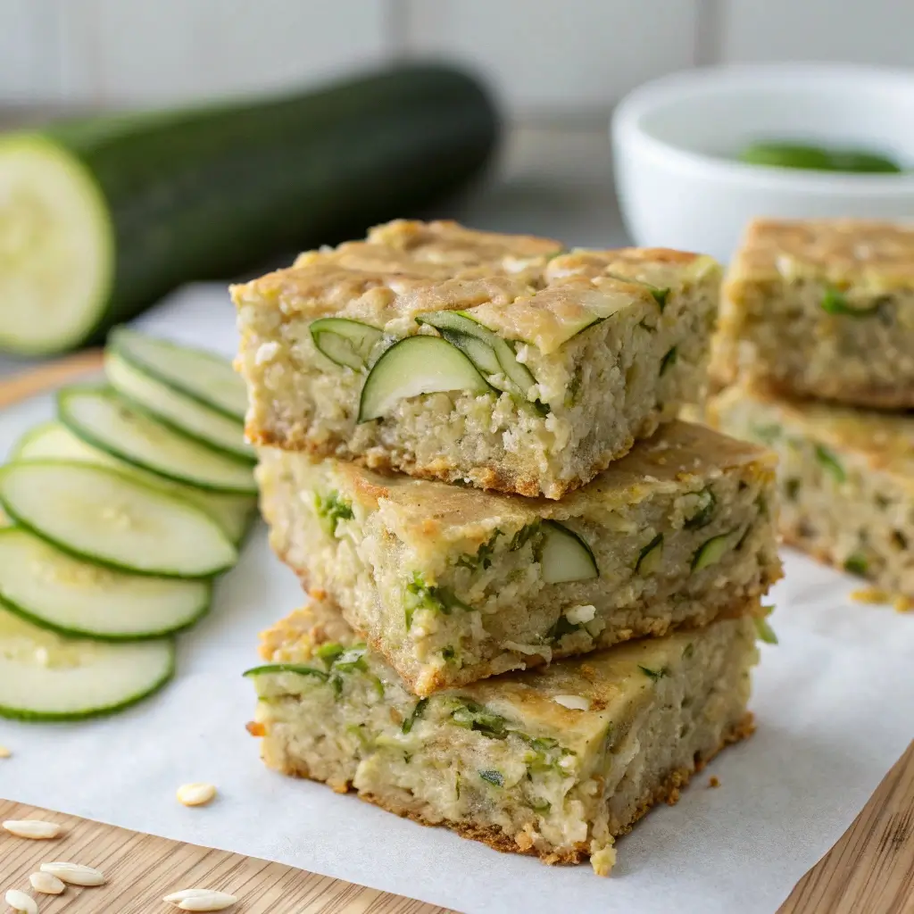 Healthy Zucchini Bars