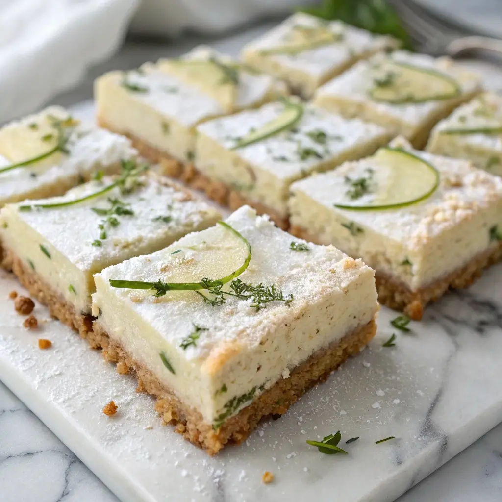Zucchini Cheesecake Bars