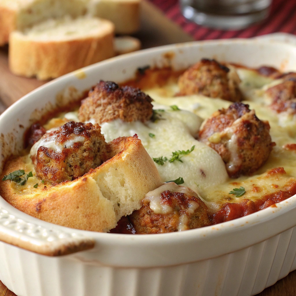 Easy Meatball Sub Casserole