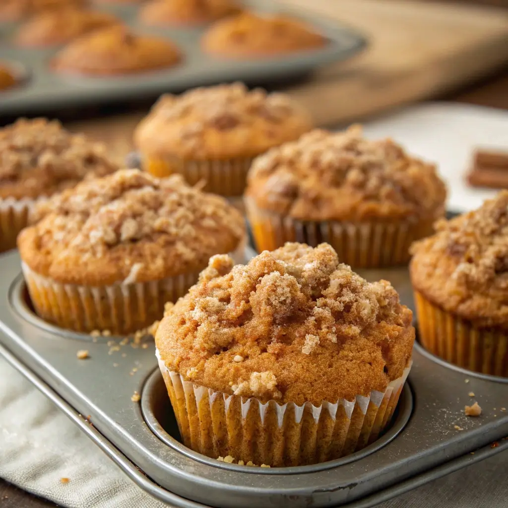 Pumpkin Muffins with Streusel Topping