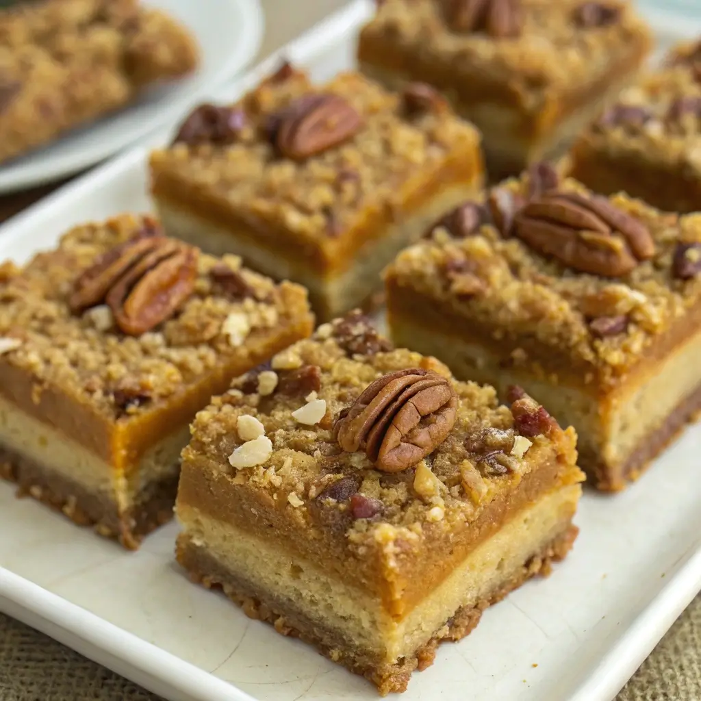 Pumpkin Pecan Pie Bars