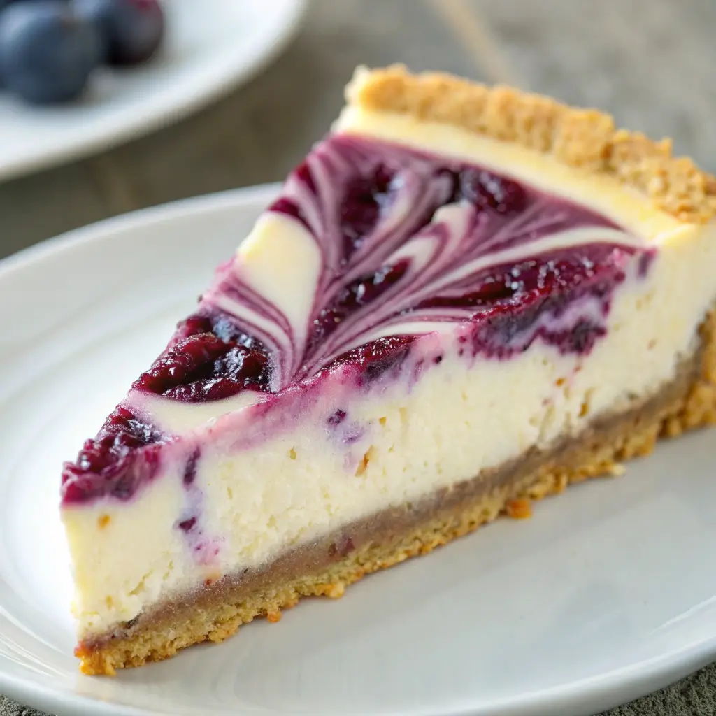 Creamy Huckleberry Cheesecake (No-Bake Option!)
