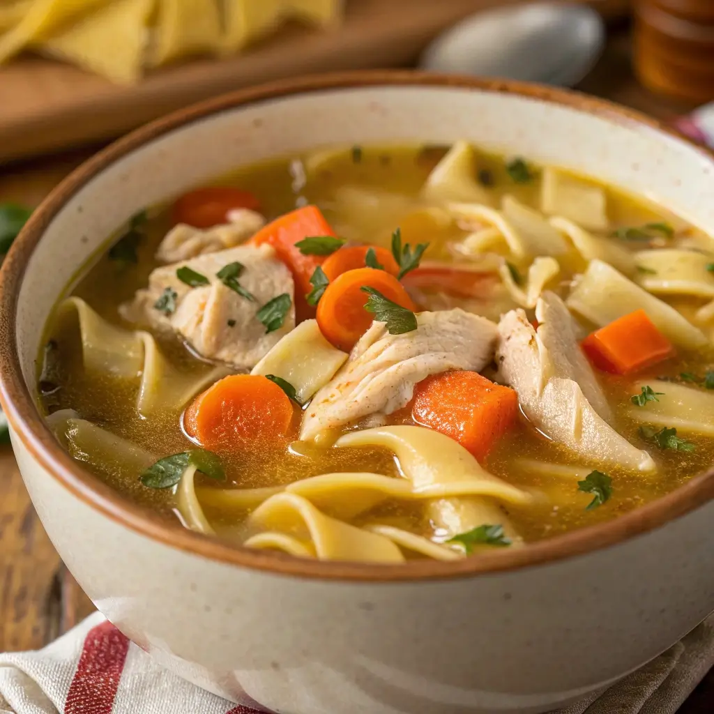 Cozy Crockpot Chicken Noodle Soup