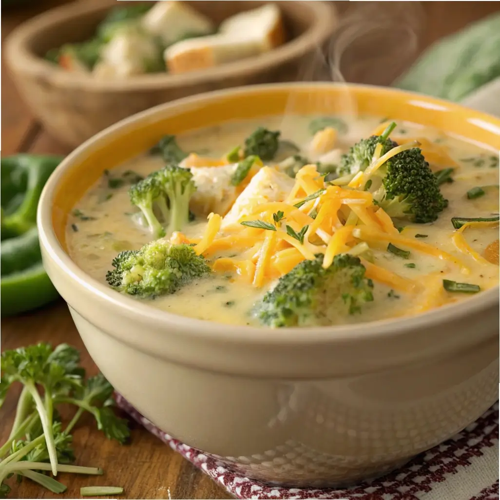 Creamy Crockpot Broccoli Cheddar Soup