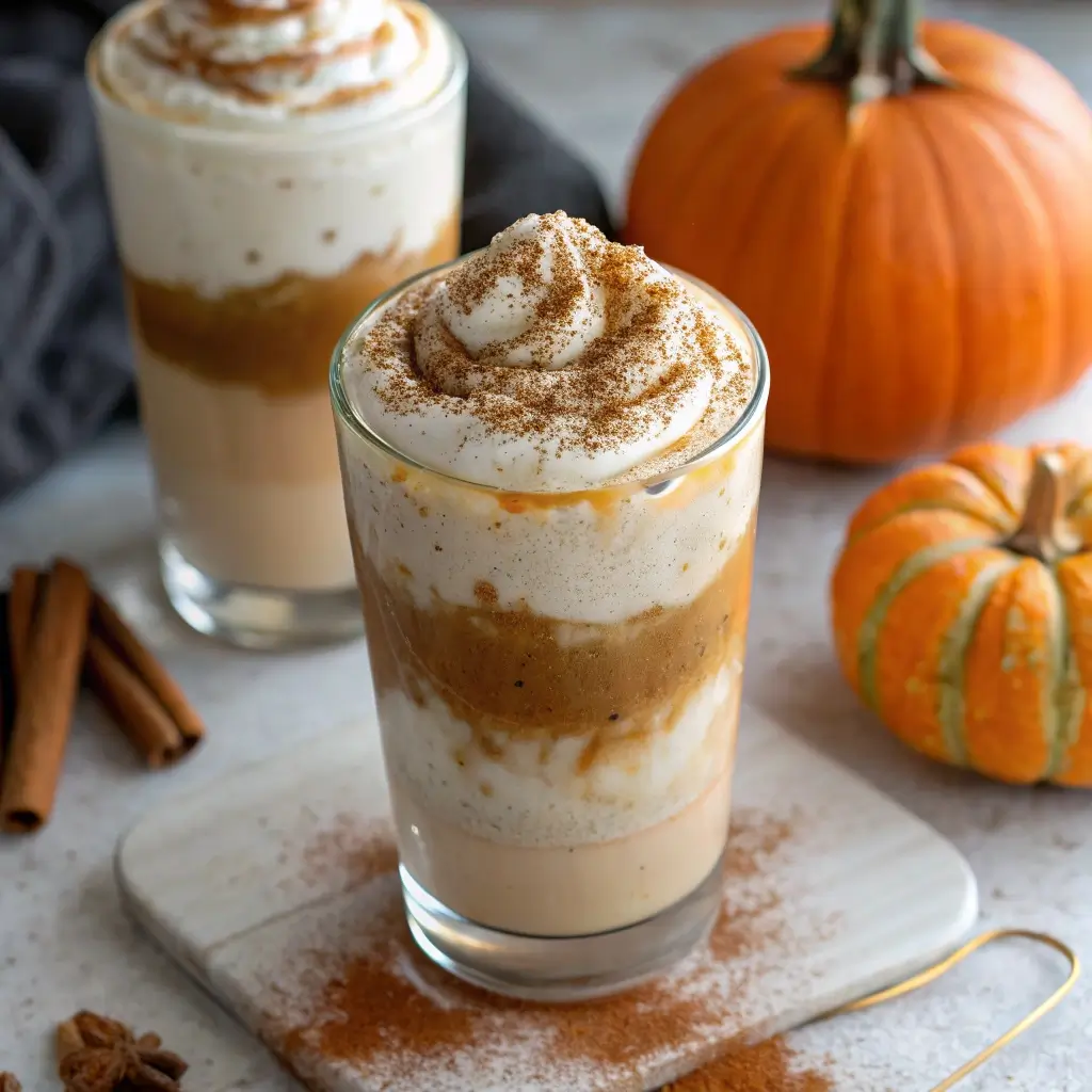 Iced Pumpkin Cream Cold Foam Latte