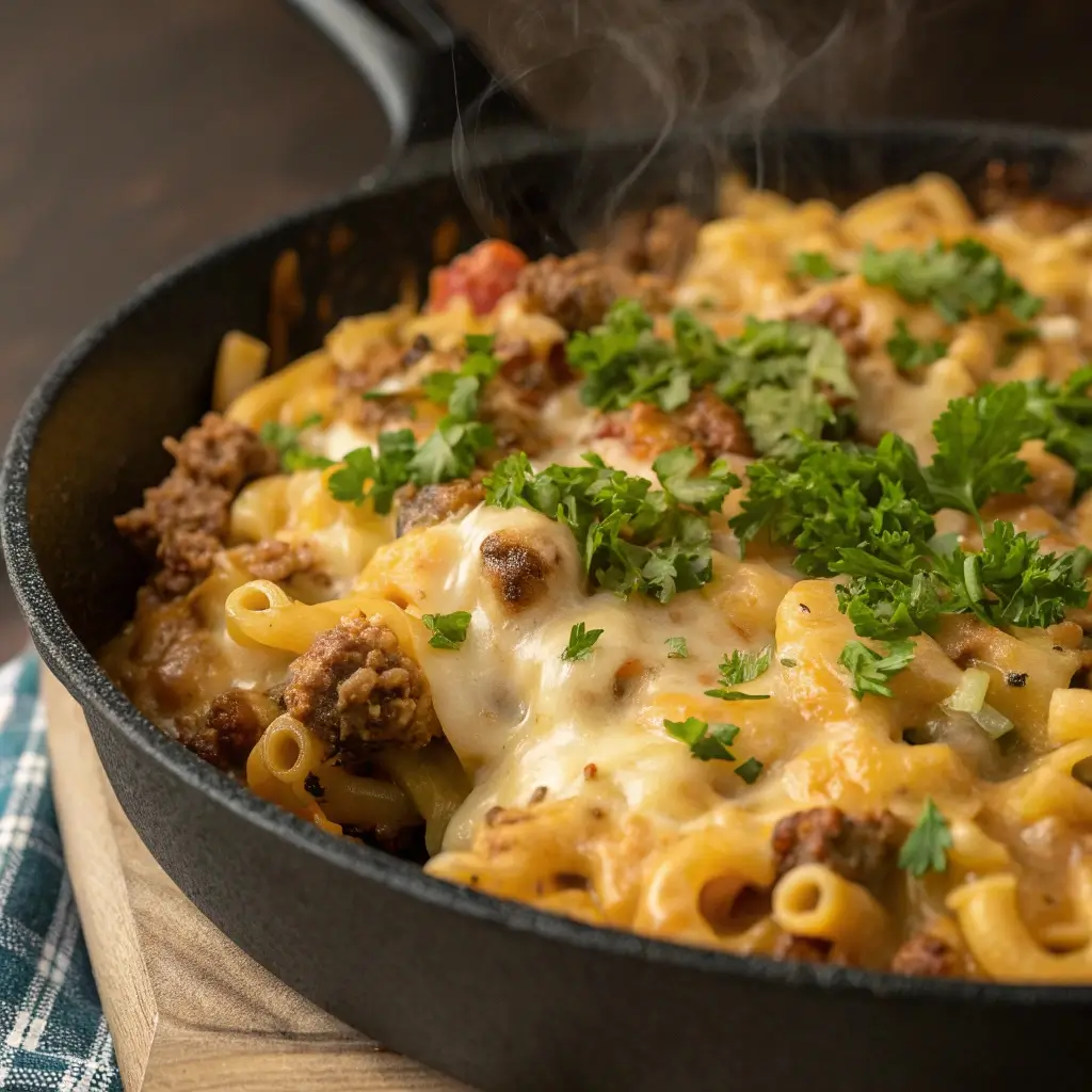 One-Pot Cheeseburger Macaroni