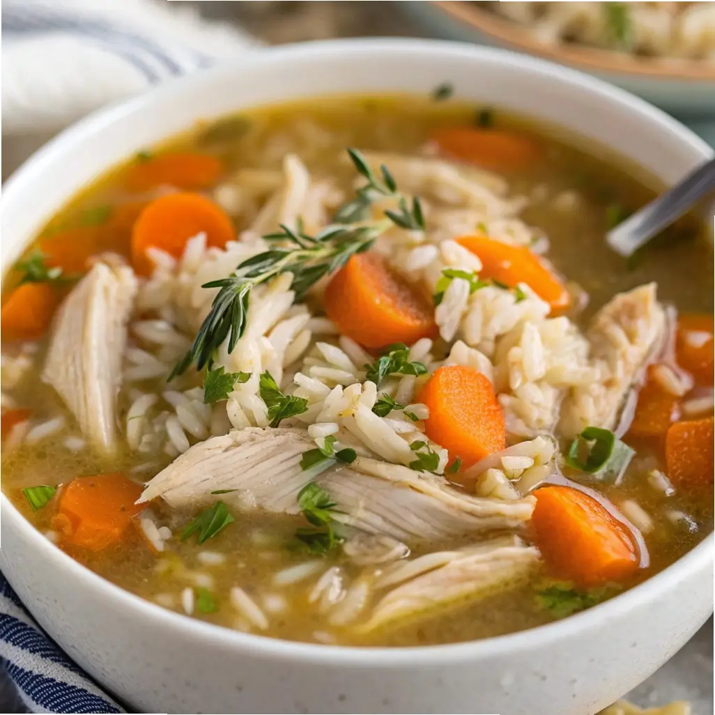 Crockpot Chicken and Rice Soup