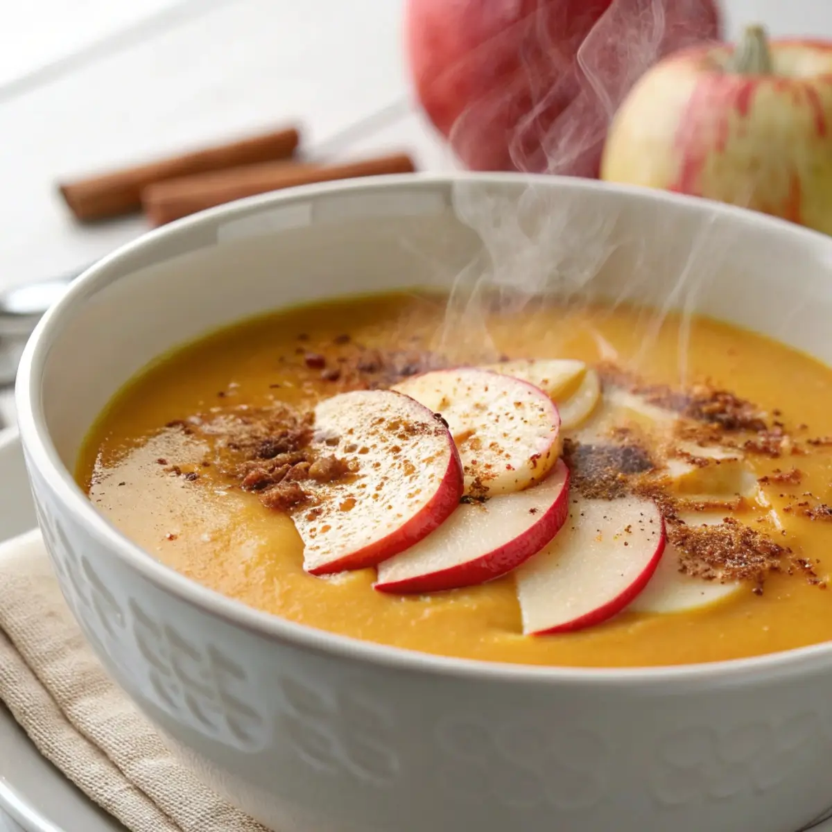 Apple Cider Butternut Squash Soup (Sweet Autumn Twist)