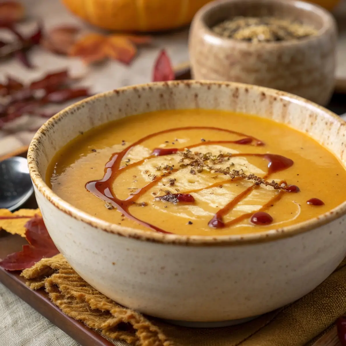Maple Roasted Pumpkin Soup (Seasonal Favorite)