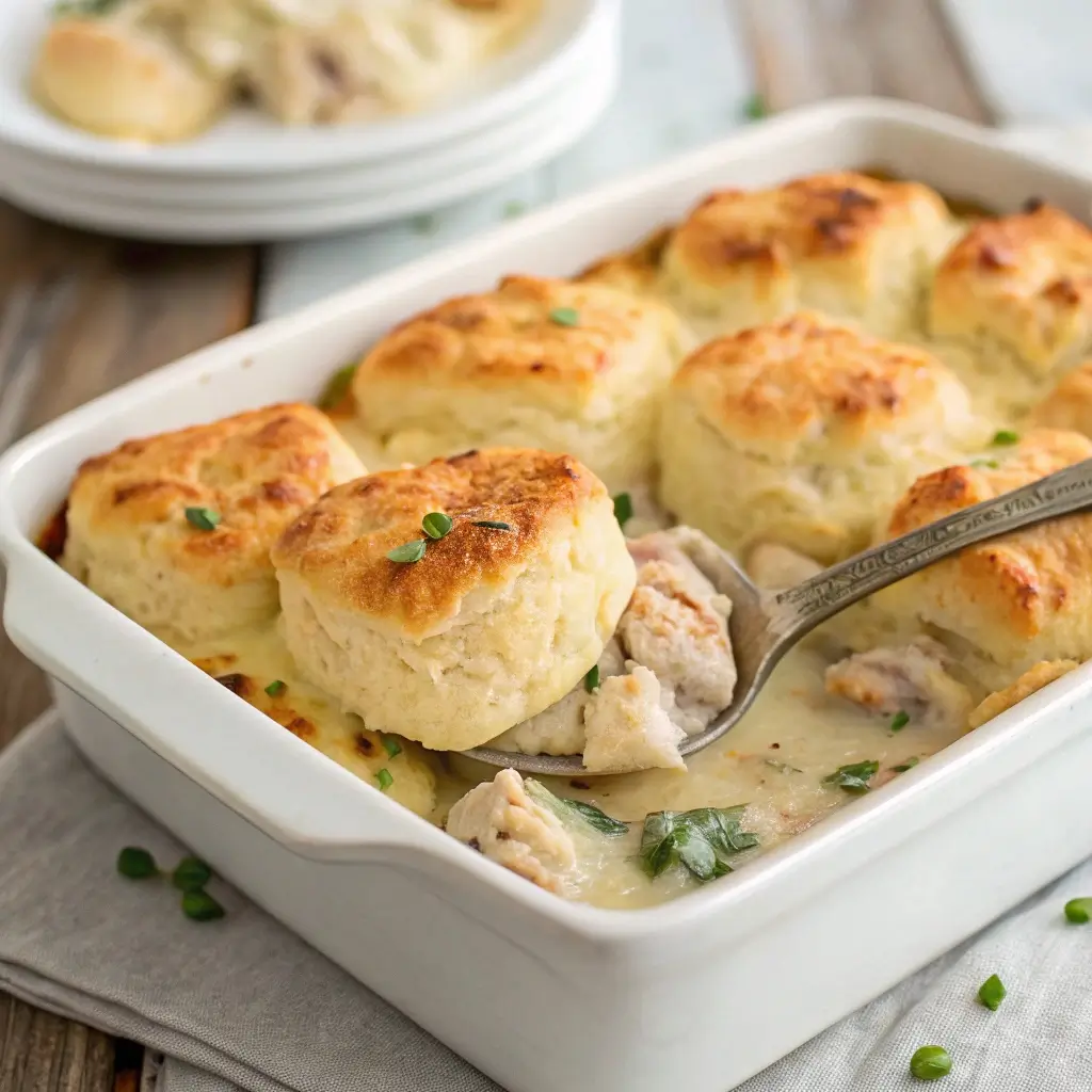 Easy Chicken and Biscuit Bake