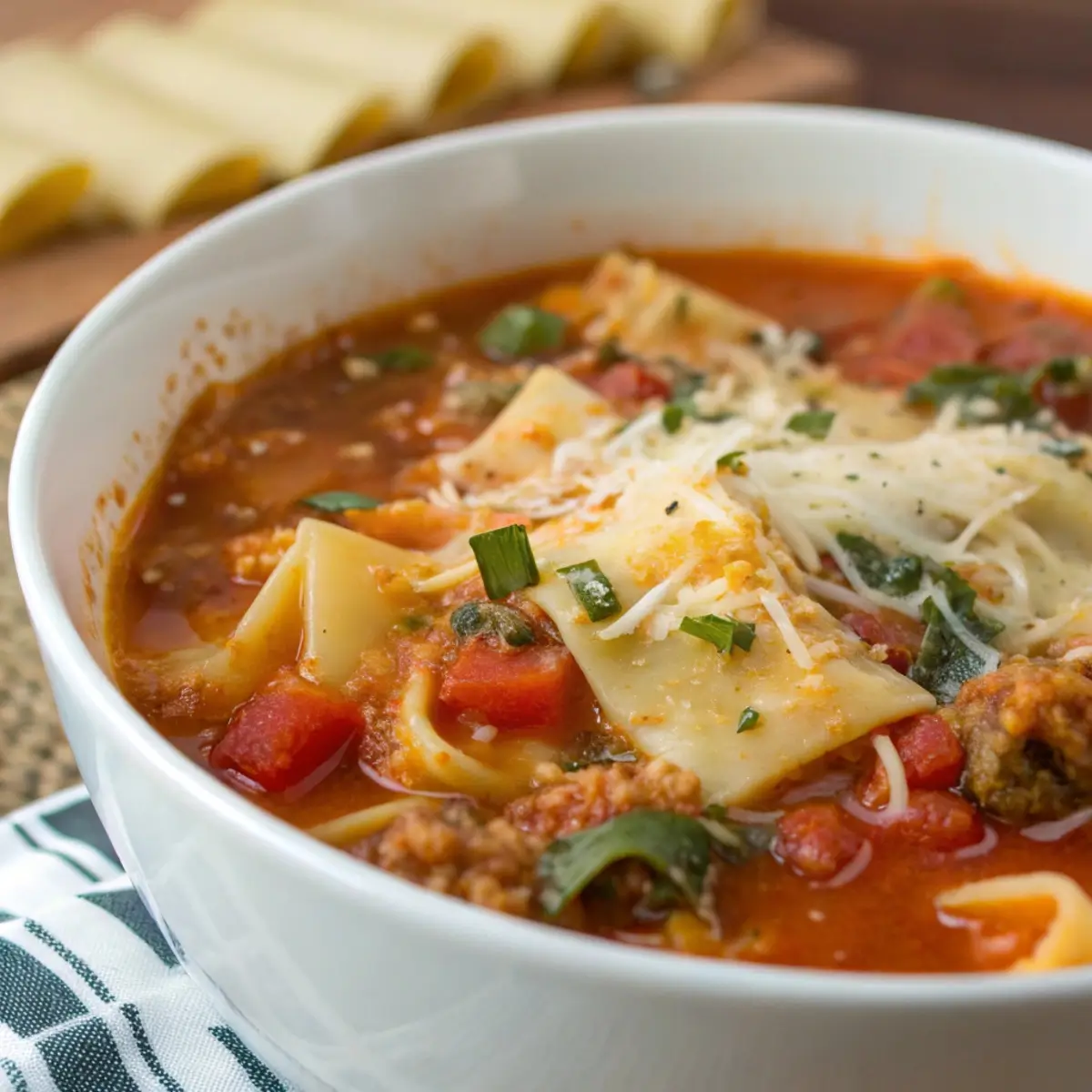 Lasagna Soup with Hidden Veggies for Kids
