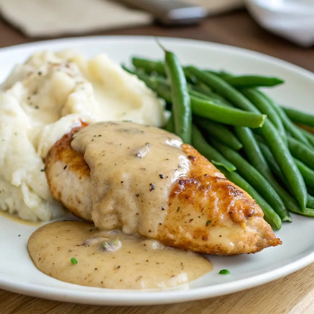 Skillet Chicken & Gravy with Mashed Potatoes