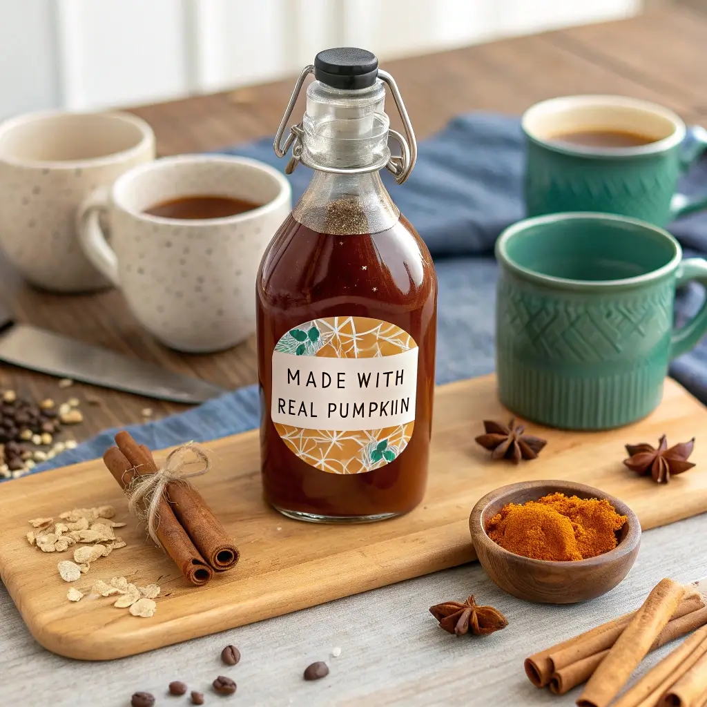 Pumpkin Spice Syrup with Real Pumpkin