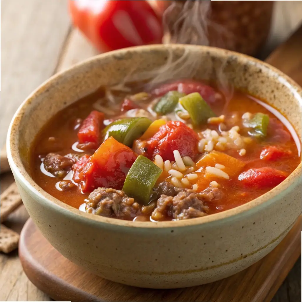 Crockpot Stuffed Pepper Soup