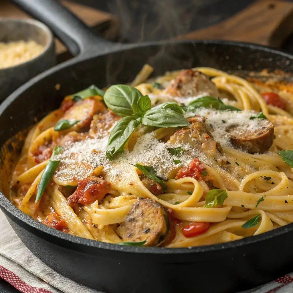One-Pot Creamy Sausage Pasta