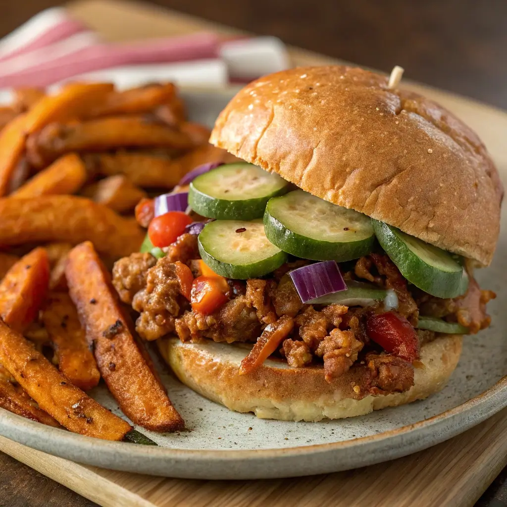 Easy Turkey & Veggie Sloppy Joes