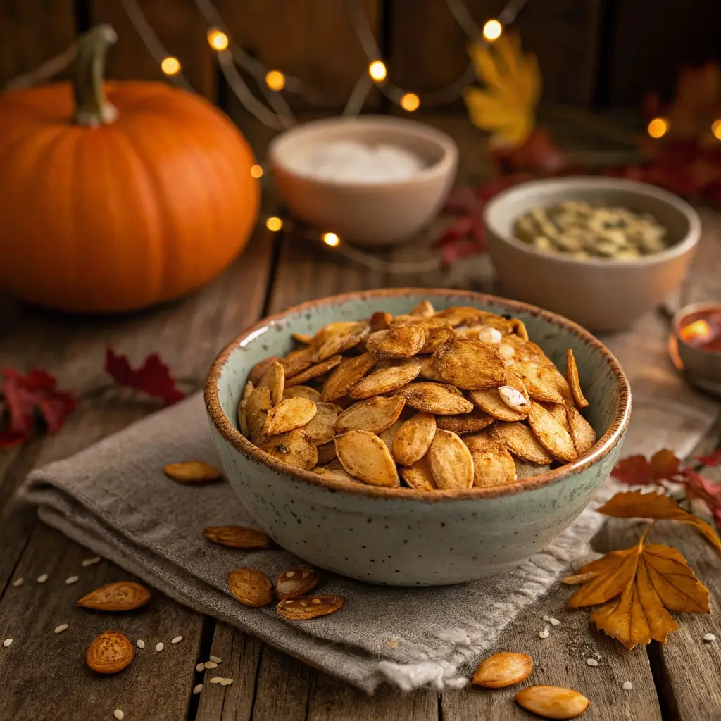 Roasted Pumpkin Seeds Recipe (Crispy & Savory Snack)