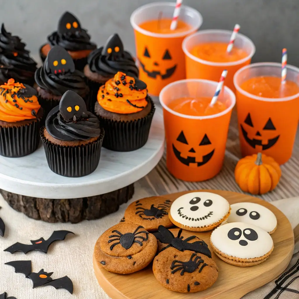 Black & Orange Themed Party Foods