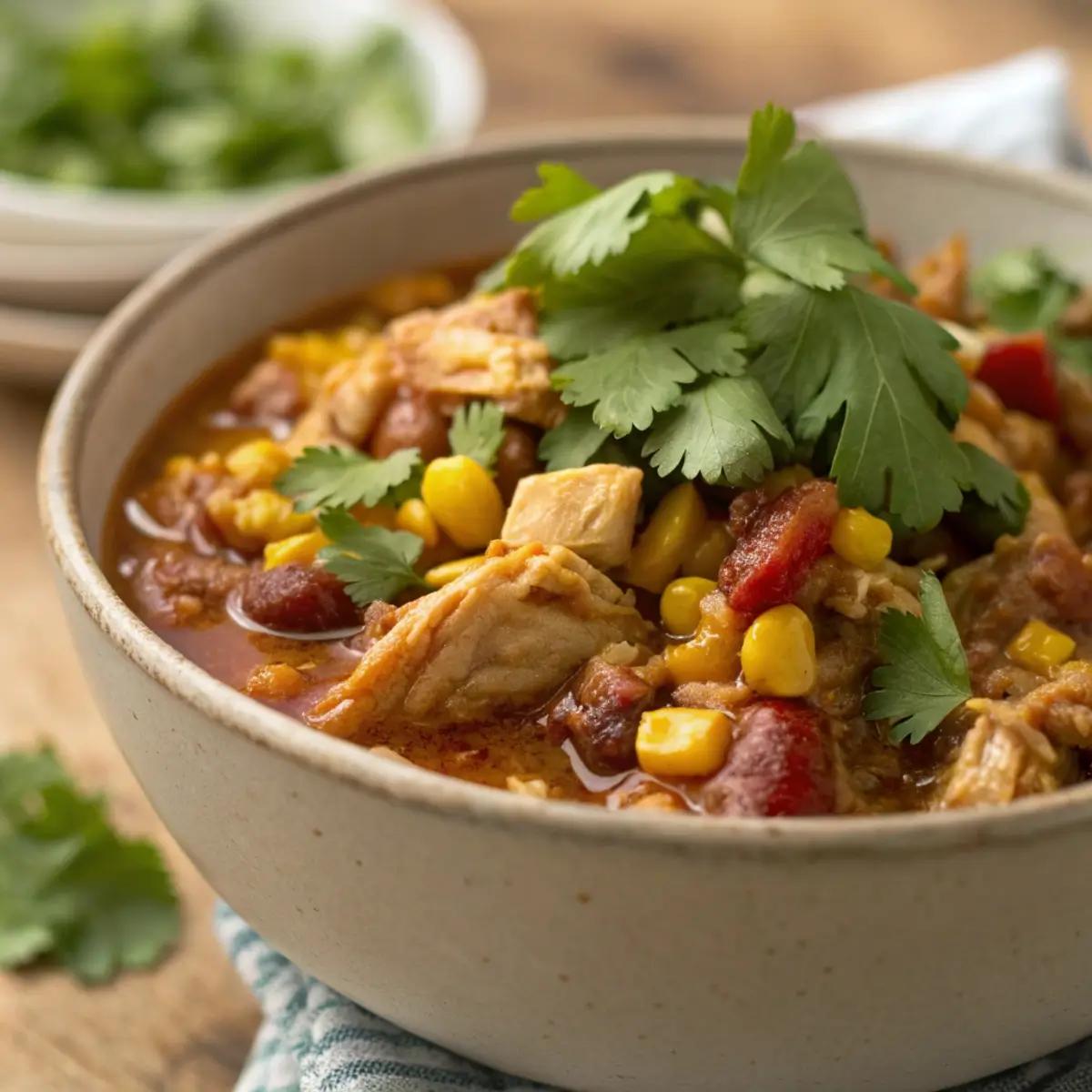 One-Pot Chicken & Sweet Corn Chili