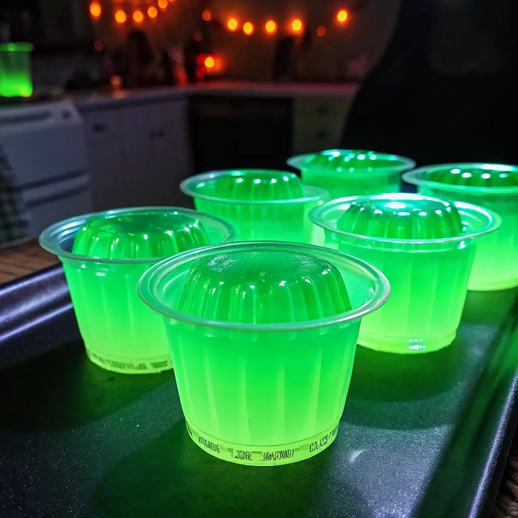 Glow-in-the-Dark Jello Halloween Desserts (Kids Party Fun)