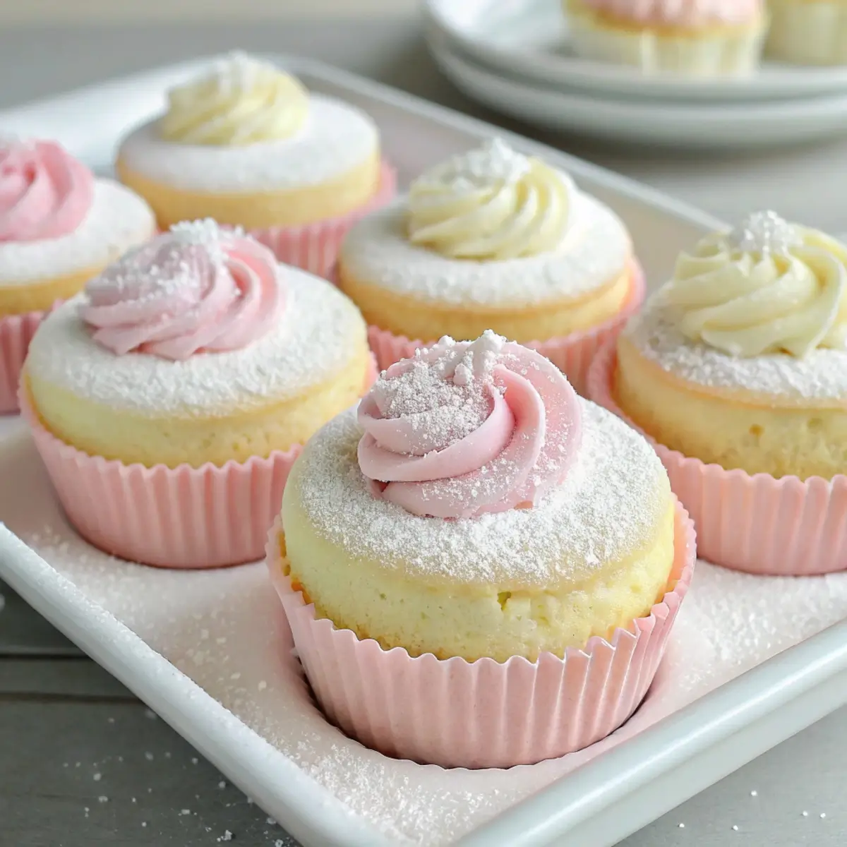 Cloud-Like Japanese Cotton Cheesecake Cupcakes