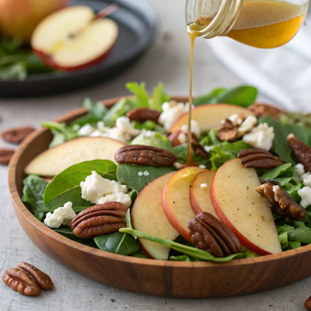 Apple Pecan Fall Salad with Maple Dijon Dressing