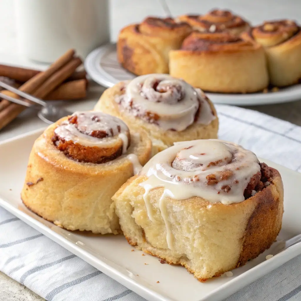 No Yeast Sourdough Discard Cinnamon Rolls