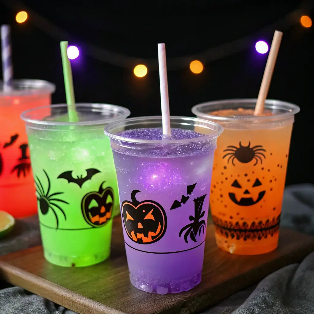 Glow-in-the-Dark Halloween Drinks