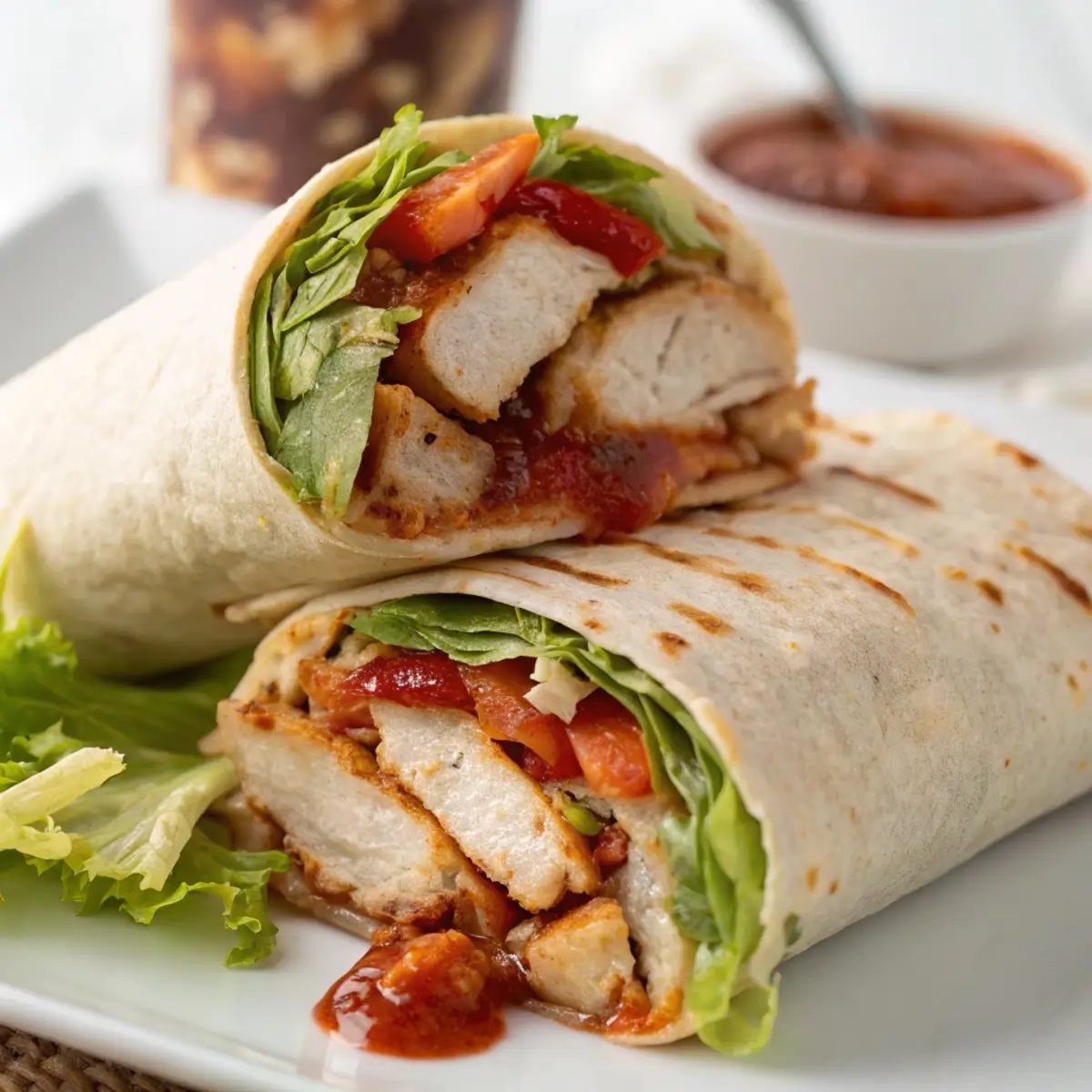 Sweet Chili Chicken Wraps