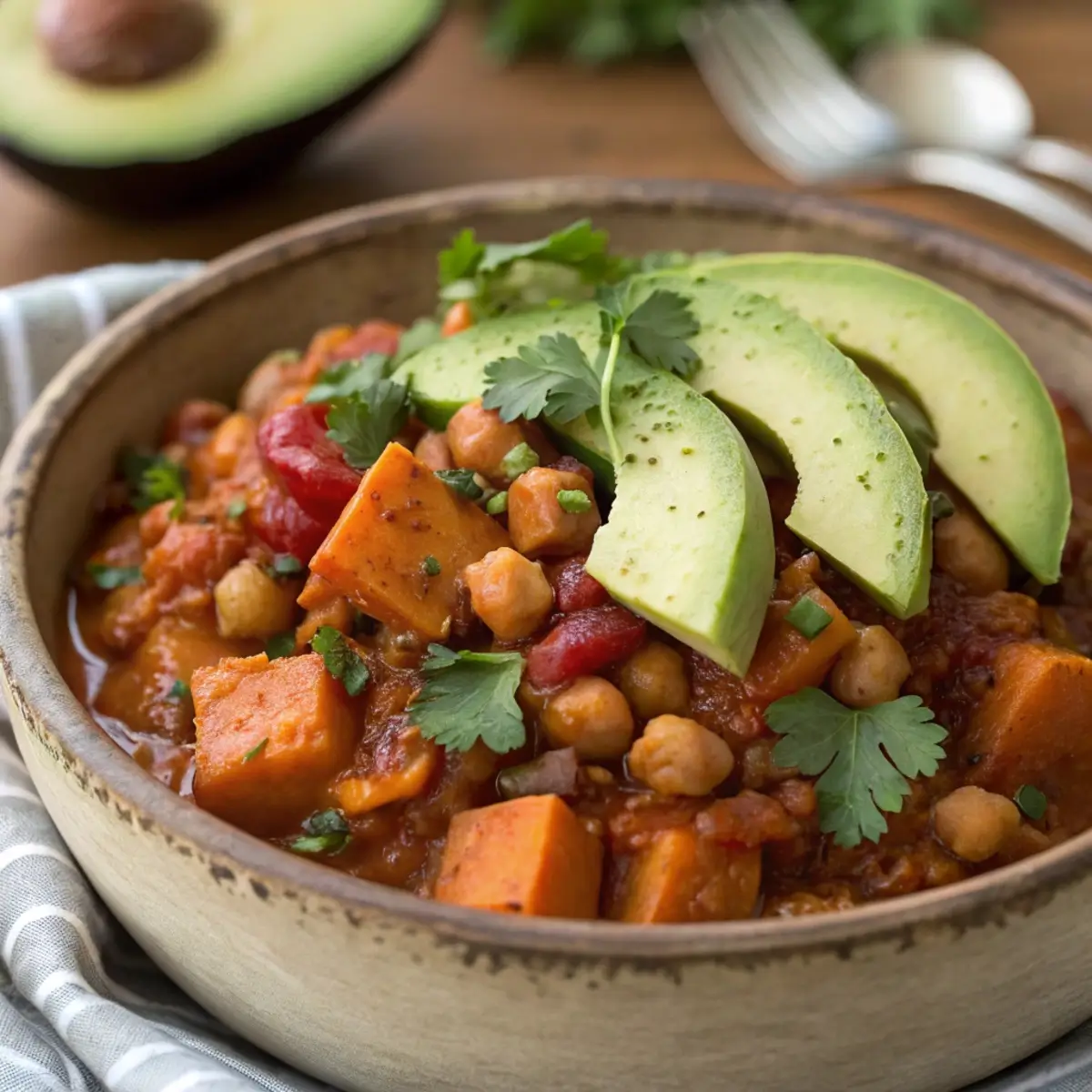 Sweet Potato Chickpea Chili