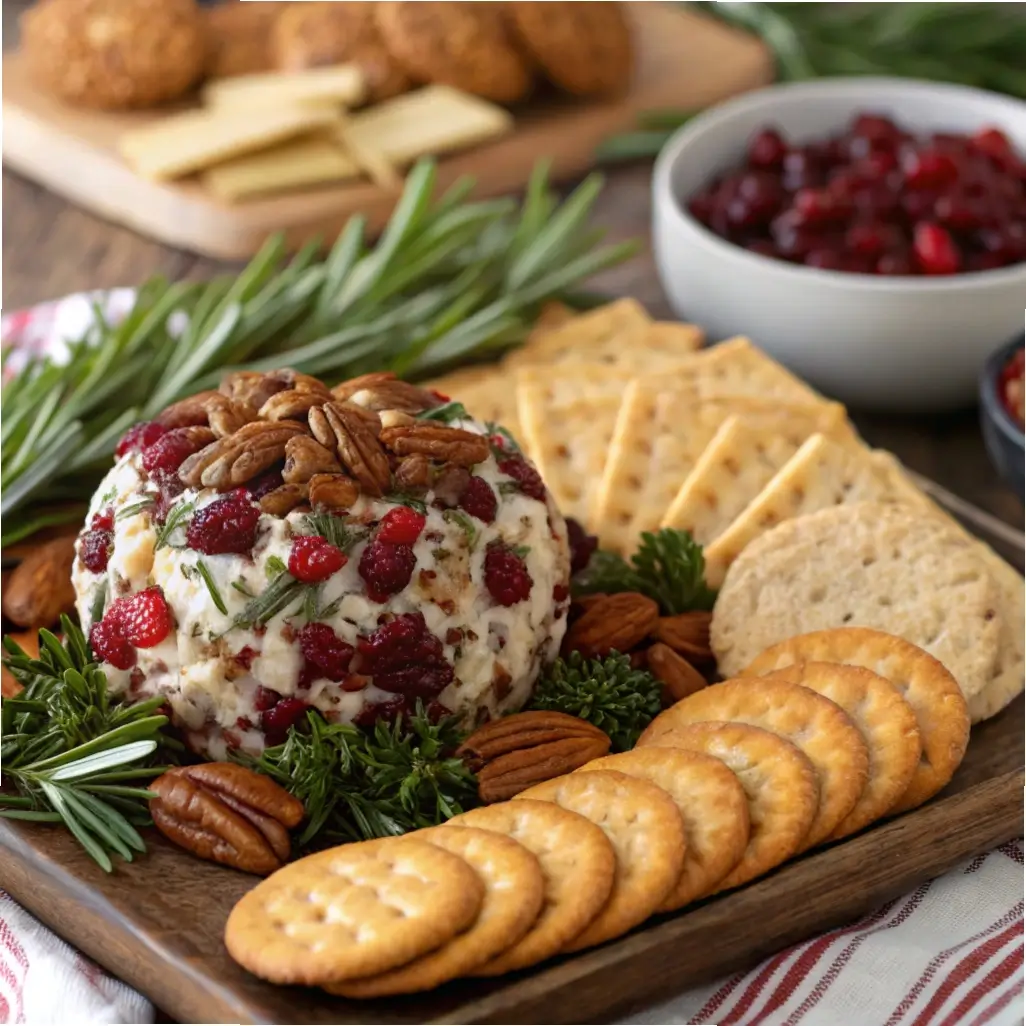 Cranberry Pecan Goat Cheese Ball