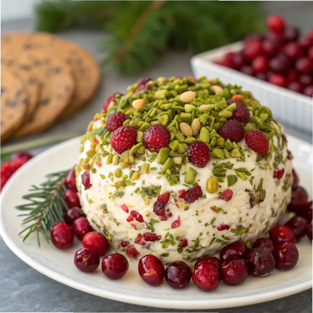 Cranberry Pistachio Cheese Ball