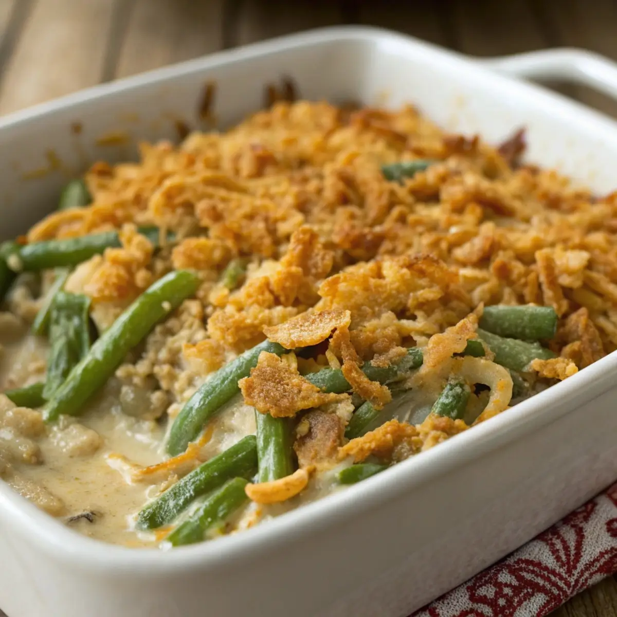 Homemade Green Bean Casserole from Scratch