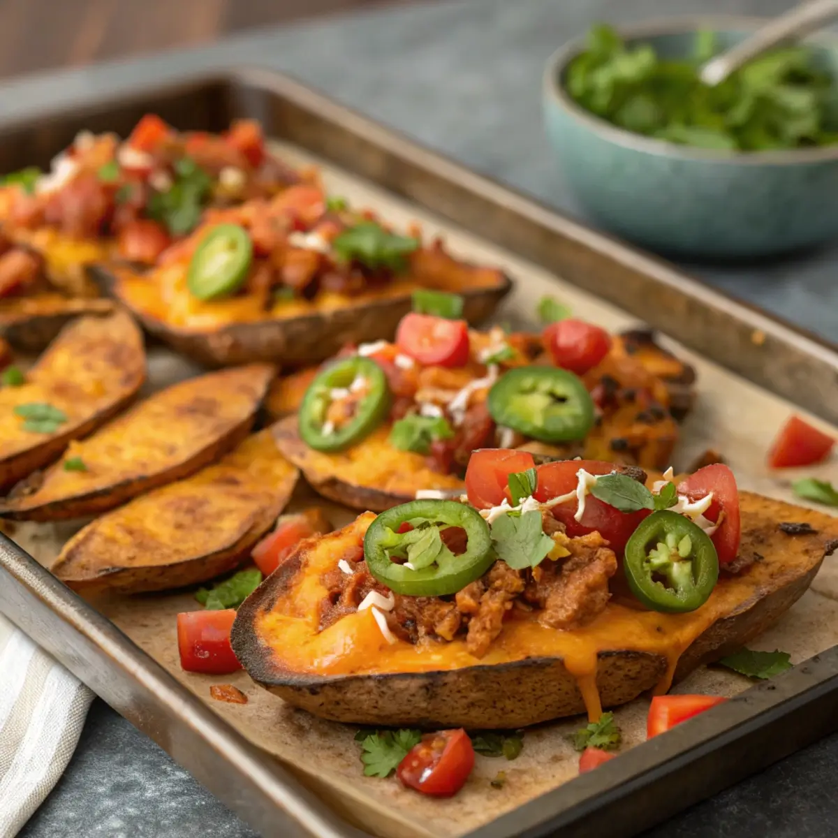 Baked Sweet Potato Nachos