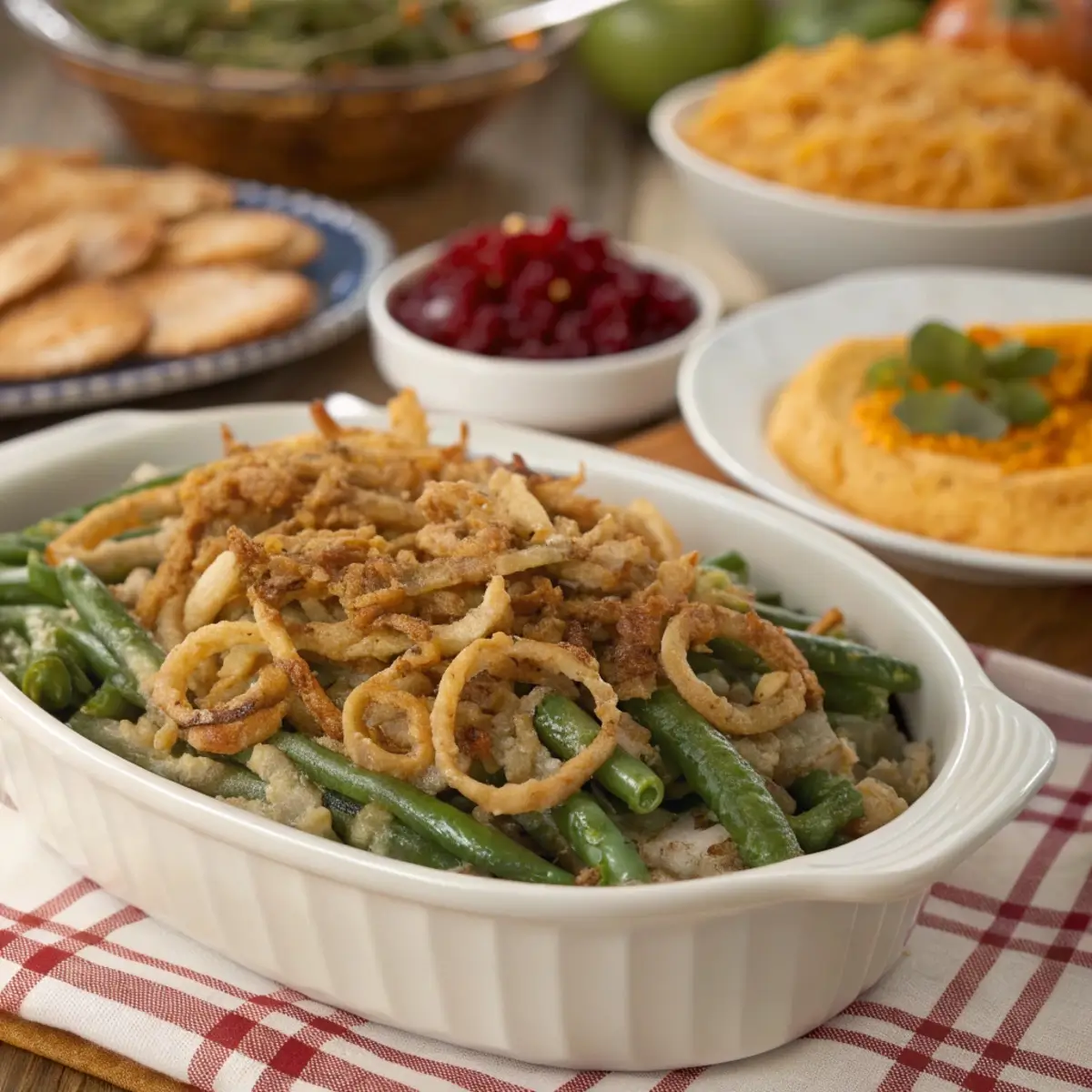 Classic Green Bean Casserole for Thanksgiving