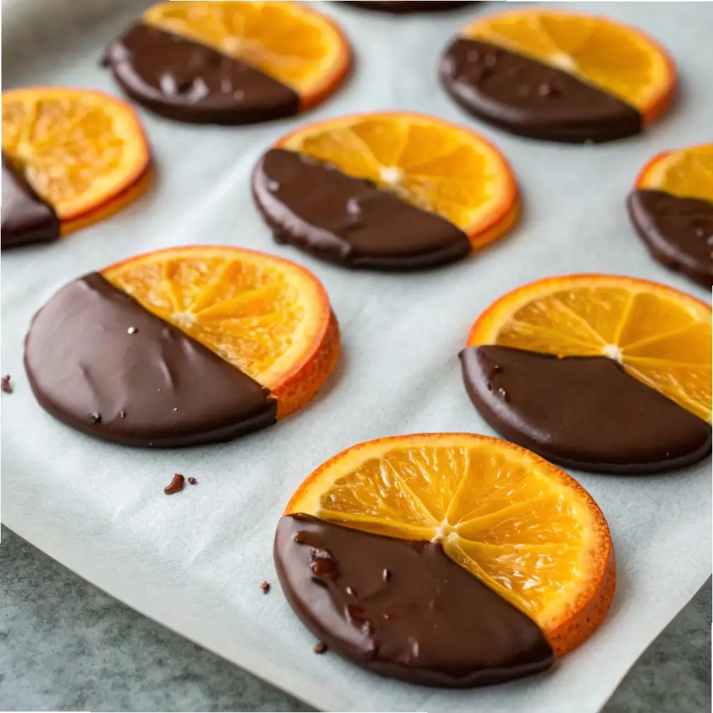 Chocolate Dipped Candied Orange Slices