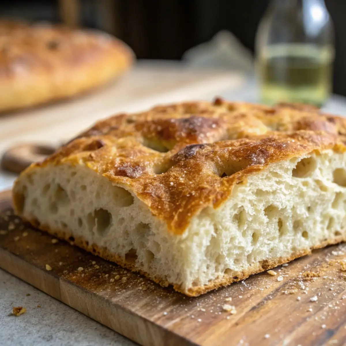 No-Knead Sourdough Focaccia Dough
