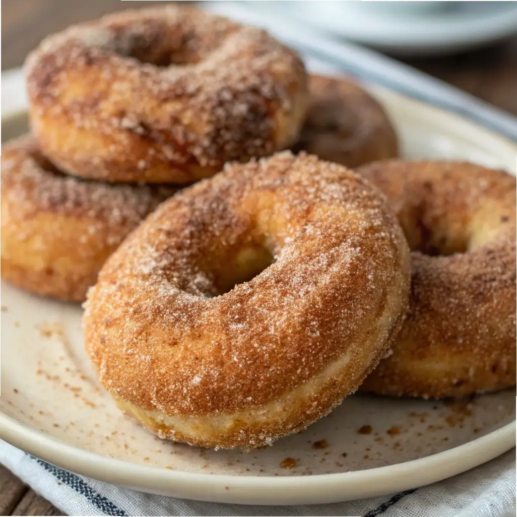 Sourdough Donuts with Cinnamon Sugar